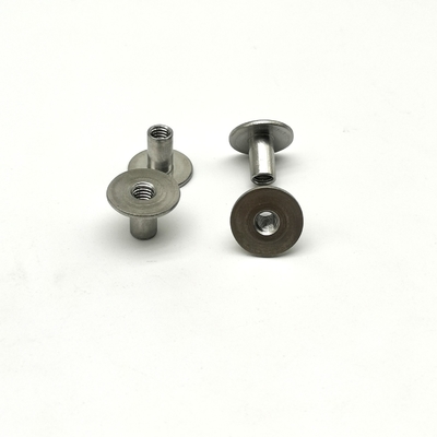 O rebite tubular oco de aço inoxidável Passivated 13.0x10mm de lustro eletrolítico anodizado