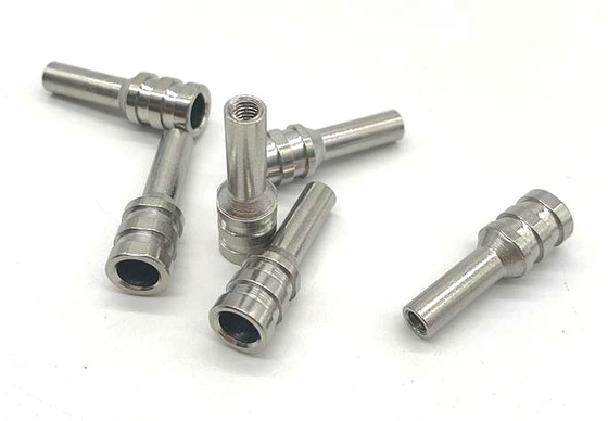 Peças fazendo à máquina douradas do torno do CNC, 316 eixo de aço inoxidável 6x31.6mm