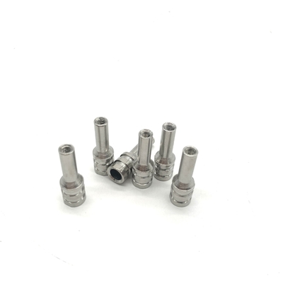Peças fazendo à máquina douradas do torno do CNC, 316 eixo de aço inoxidável 6x31.6mm