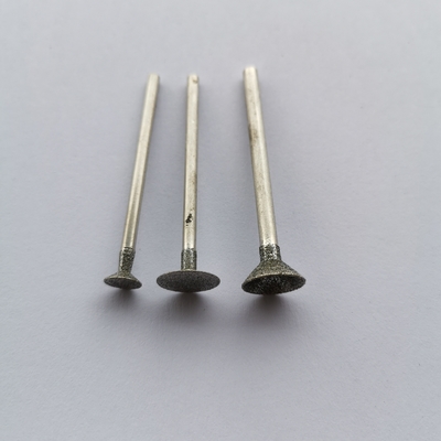 6mm Diamond Rotary Burr Drill Bit com a pata de 3mm para a ferramenta giratória Diamond Nail Head Deburring Tool