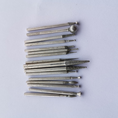 6mm Diamond Rotary Burr Drill Bit com a pata de 3mm para a ferramenta giratória Diamond Nail Head Deburring Tool