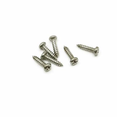 Auto que bate os parafusos de aço inoxidável para o metal, Ss Pan Head Self Tapping Screw