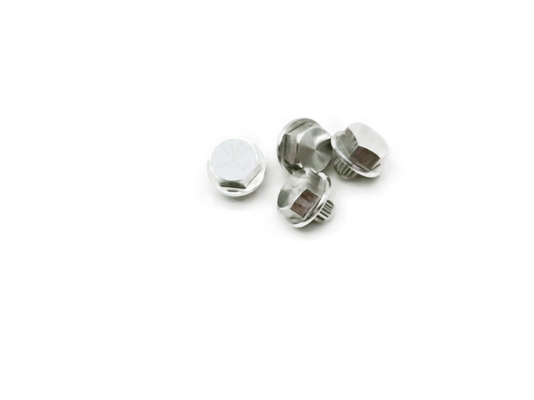 as peças fazendo à máquina do torno preto do CNC encantam a porca BS 7x14mm decorativos padrão