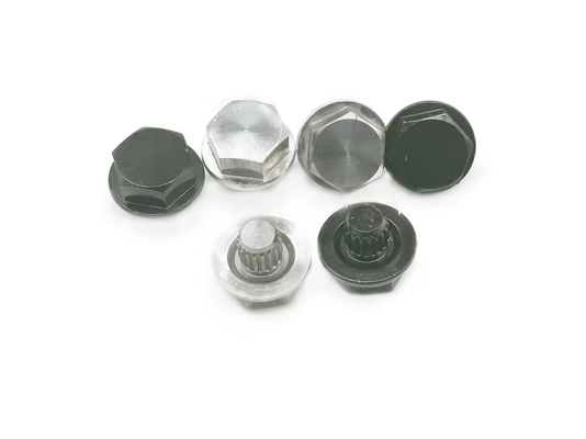 as peças fazendo à máquina do torno preto do CNC encantam a porca BS 7x14mm decorativos padrão