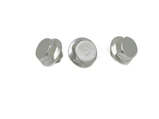 Sextavado Nickelplated de aço inoxidável decorativo dos parafusos de máquina M8X5.5
