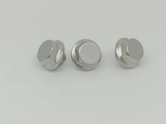 Sextavado Nickelplated de aço inoxidável decorativo dos parafusos de máquina M8X5.5