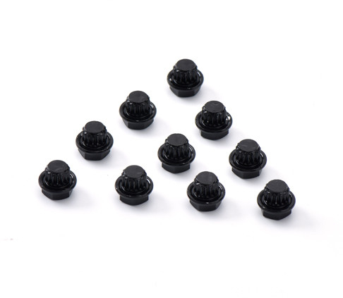 17mm encantam a eletroforese que decorativa dos pregos da liga de alumínio o cubo preto parafusa para o veículo