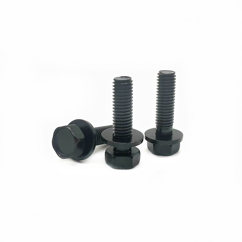 10.9 Grau Hexagonal combinado parafuso parafuso com almofada plana e Dacromet revestido exterior