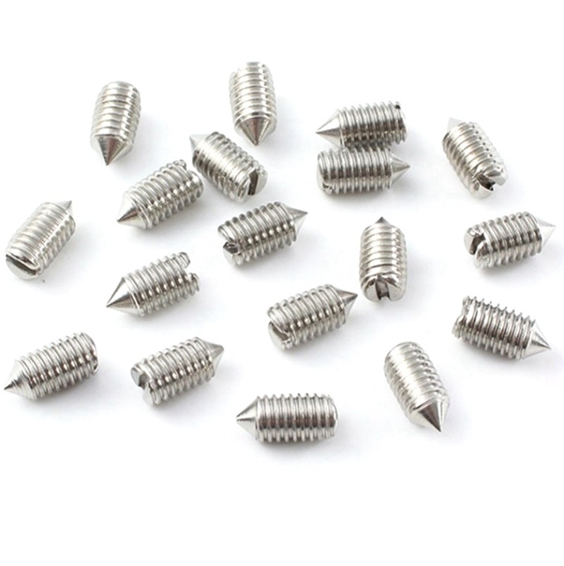 Fabrica venda direta aço inoxidável 304 Slotted Tip Set parafuso máquina medidor parafuso torre