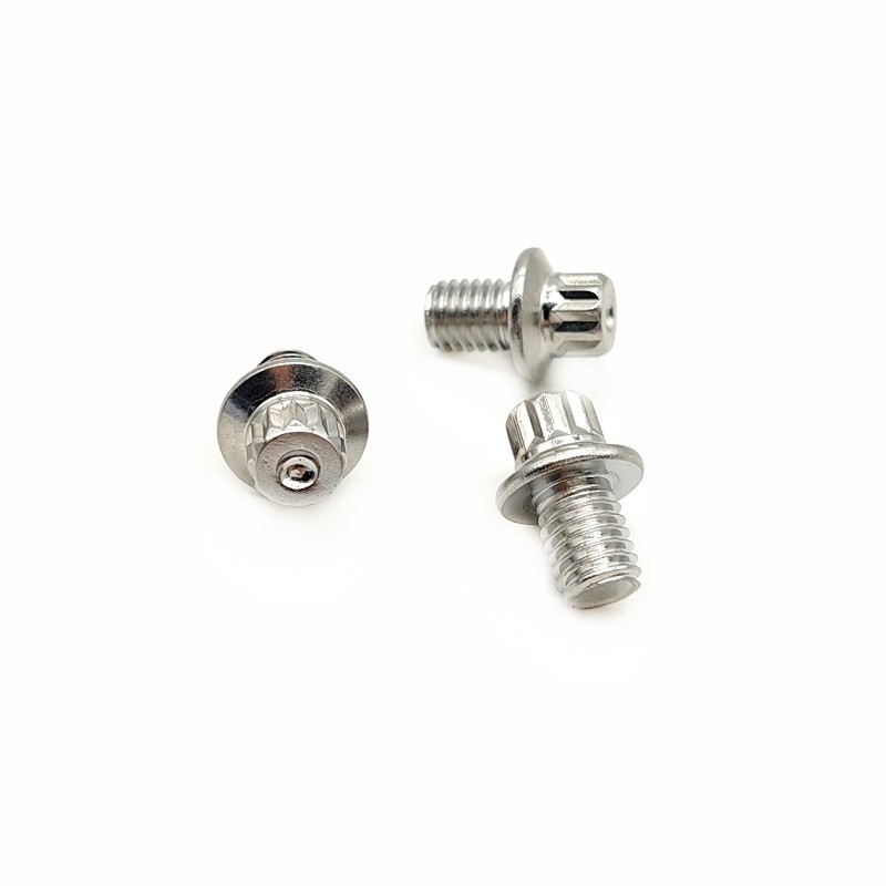 Flancas não-padrão parafusos hexagonais externos parafusos de pedal de alumínio pregos resistência à corrosão