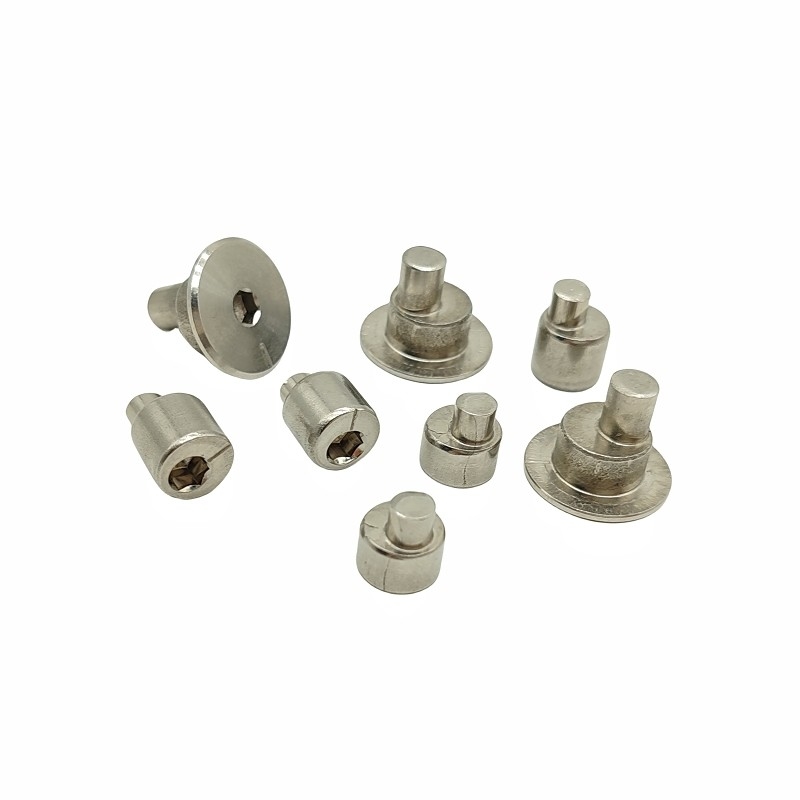 Pins de bloqueio excêntricos de aço carbono e aço inoxidável moldados a frio Soluções OEM/ODM personalizadas Parafusos de ajuste excêntrico de cabeçalho a frio SUS304
