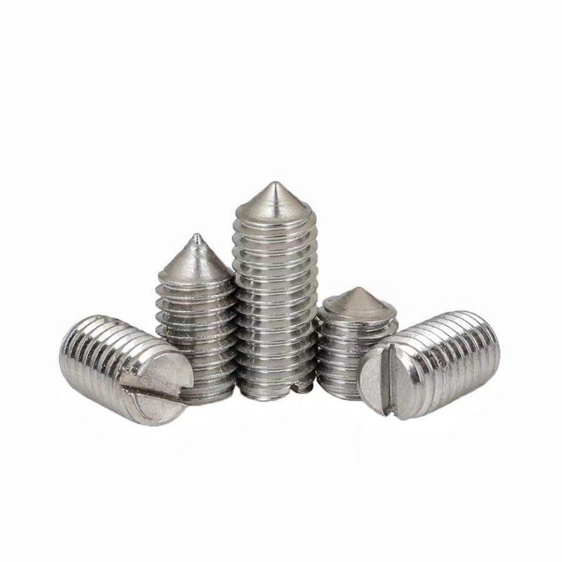 Precision Machine Endless Meter Stop Screw Slotted Tip Set Screw Cut Slotted Positioning Screw