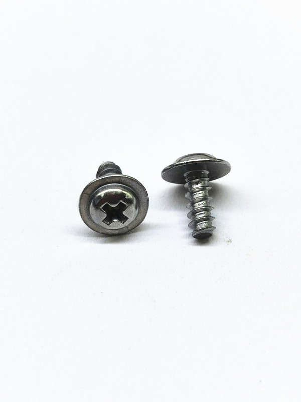 Parafusos de cabeça de lavar roupa Phillips parafusos de liga de níquel de zinco para plástico de aço inoxidável cor original