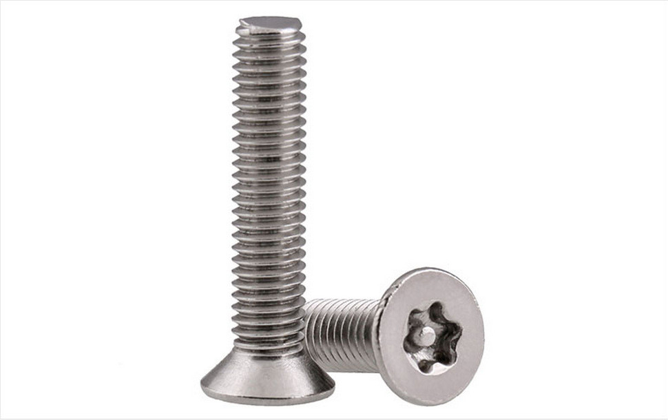 Segure seus produtos com parafusos de segurança de aço inoxidável e desenhos de motor de olho de cobra