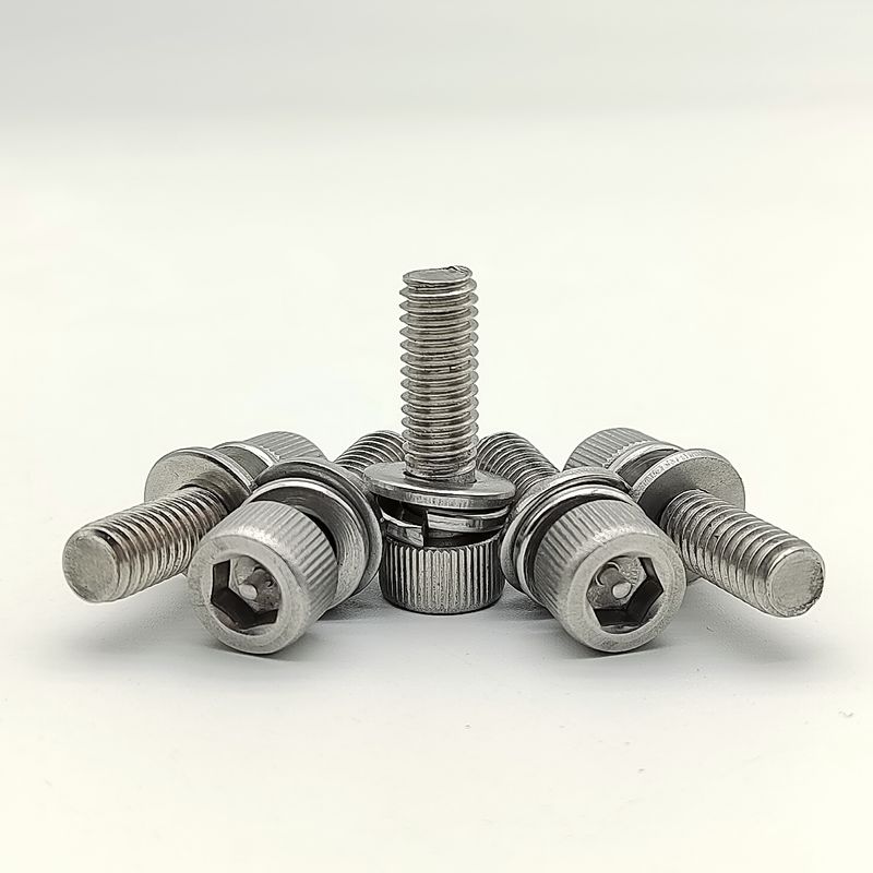Componentes resistentes do hexágono externo dos parafusos de bloqueio de aço inoxidável da espessura customizável ideais para industriais e mecânicos