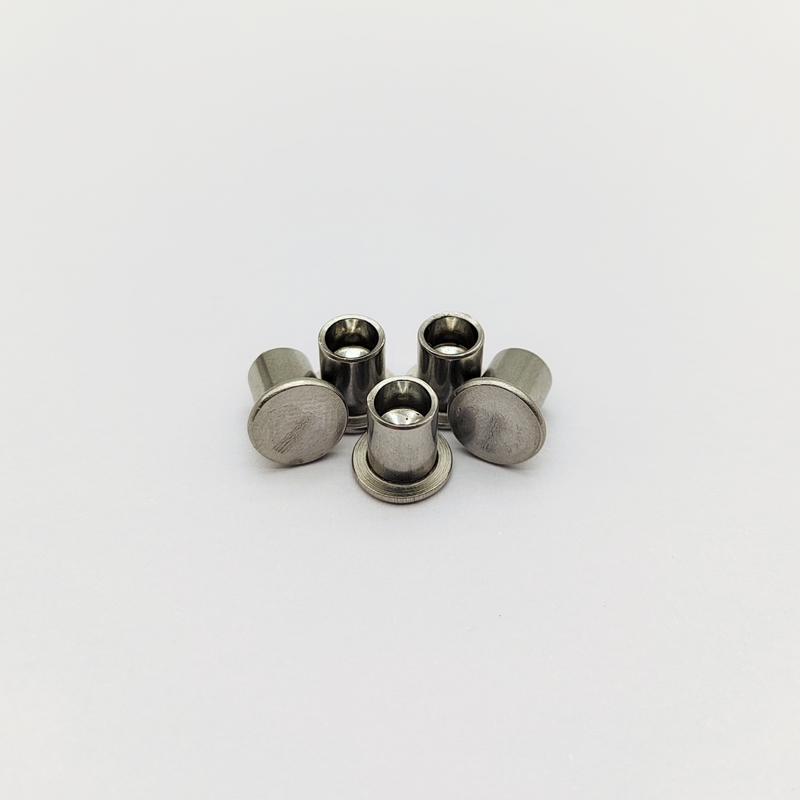 Rebites de precisão de pequena dimensão semitubulares - Inoxidável de alta resistência - M2 a M6 - para dispositivos e instrumentos médicos