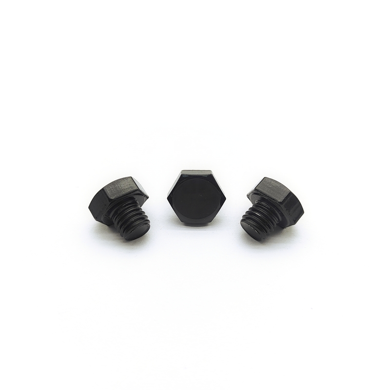 Parafuso Sextavado M8x1,25mm de Aço Inoxidável 12,3mm Eletrodepositado Preto