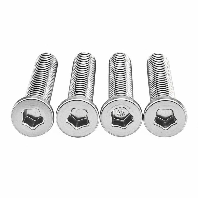 Stainless Steel Security Screws Featuring External Hexagon Head Bolt Design and Excellent Corrosion Resistance for Durable