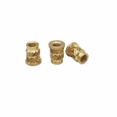 Fusão a quente de nozes de cobre solo oito pares de twill flor de cobre mãe latão inserir nozes de cobre injeção grelhado nozes de cobre