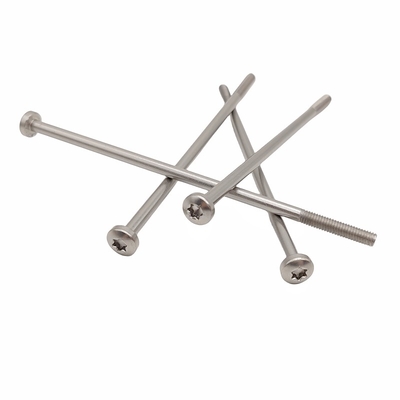 Parafusos de cabeça de panela Material de aço inoxidável parcialmente roscado Ranhura em forma de flor T30 T25 T20 T15 comprimento de cabeça personalizável