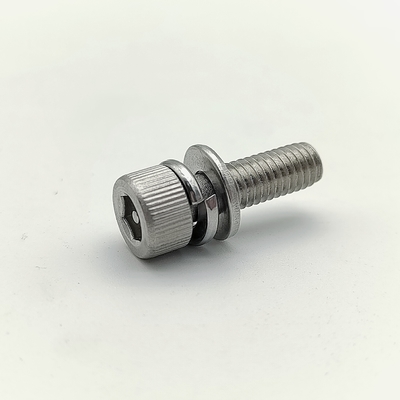 Parafusos de segurança triplos A4-80 não padronizados para infraestrutura pública, acabamento em óxido preto, soquete hexagonal, Guanbiao Hardware