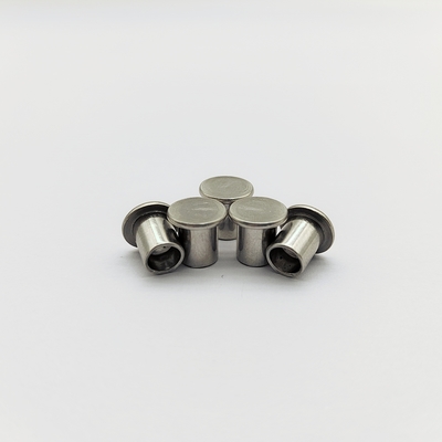 A2 Rivets semitubulares de cabeça plana de aço inoxidável M2-M6
