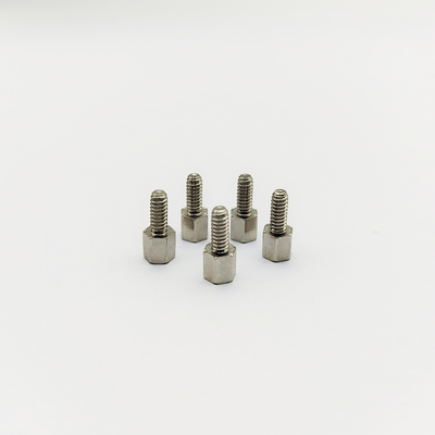 Parafuso distanciador sextavado 12mm eletropolido em aço inoxidável 316 #4-40