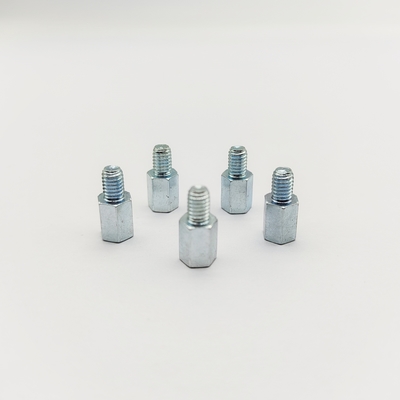 Parafuso distanciador sextavado M4 8mm Aço Inoxidável Zincado Azul