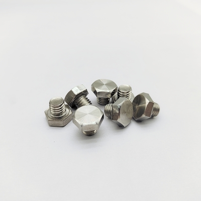 M8 parafusos de roda de cromo 12,3 mm comprimento 13 mm cabeça hexadecimal aço inoxidável