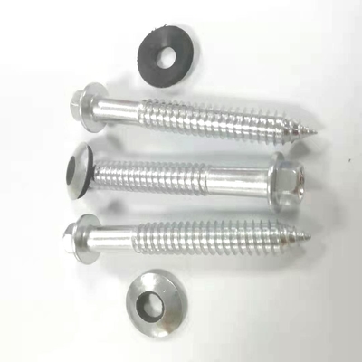 O parafuso de batida Ss 304 do auto, batida de aço inoxidável do auto da cabeça da flange parafusa telhar os parafusos com a arruela