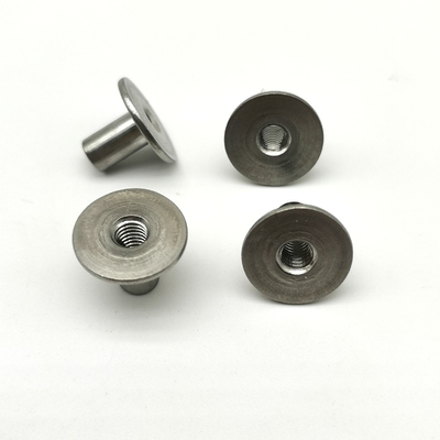 Colarinho Rebites ocos de aço inoxidável T Cap ANSI Padrão 1.583g Peso 13x10mm Rivetes tubulares ocos de aço