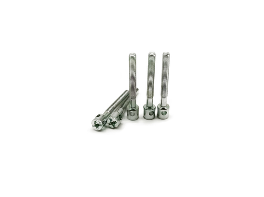 Parafuso medidor de cabeça cruzada M3x25 Parafuso de vedação de chumbo de furo único galvanizado com jato de areia