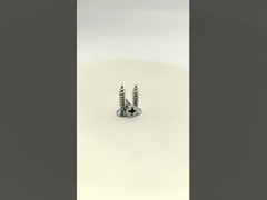 Parafusos Autoatarraxantes de Cabeça Chata Phillips Zincados para Madeira, Plástico e Chapa Metálica, Fácil Instalação