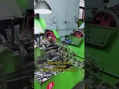 porcas de rebite de cabeça chata recartilhadas